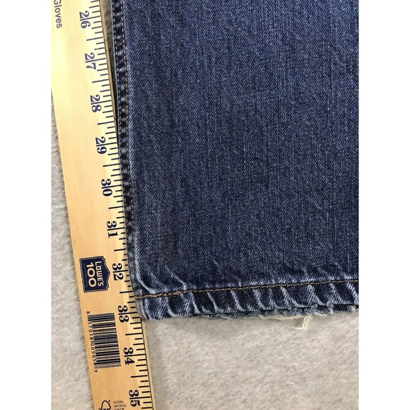 Cinch Jeans Mens 35x34 Dark Blue Denim White Label Straight Western MB98034 - Picture 12 of 15